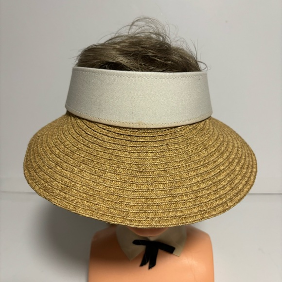 Sunshade removable washable sweat band visor adjustable hook & loop closure - Picture 2 of 9